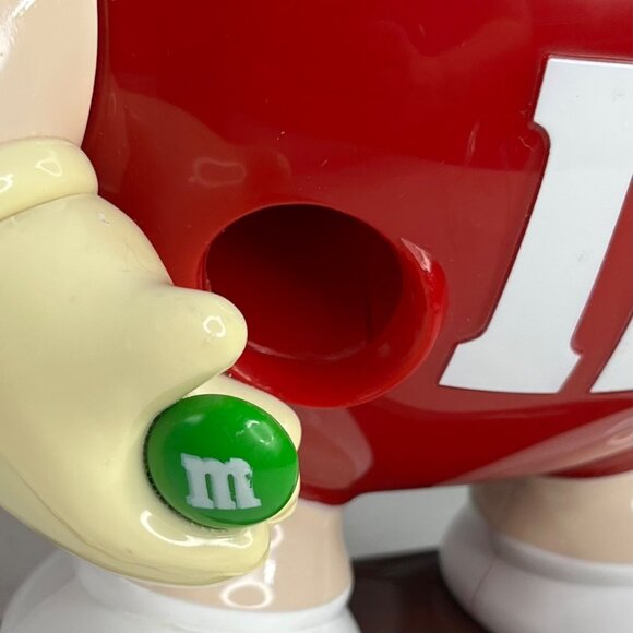 M&M Candy Dispenser Vintage Collectible Red Hand Waving Design - Picture 4 of 9